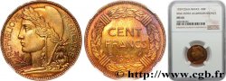 Concours de 100 francs or, essai de Lavrillier en bronze-aluminium 1929 Paris GEM.287 4