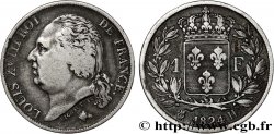 1 franc Louis XVIII 1824 La Rochelle F.206/59