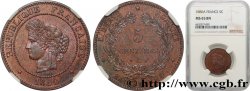 5 centimes Cérès 1880 Paris F.118/21