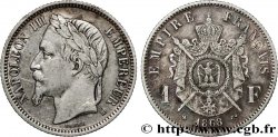 1 franc Napoléon III, tête laurée 1868 Strasbourg F.215/11