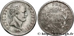 Demi-franc Napoléon Ier tête laurée, Empire français 1813 Lyon F.178/51
