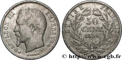 50 centimes Napoléon III, tête nue 1856 Strasbourg F.187/6