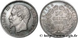 50 centimes Napoléon III, tête nue 1858 Paris F.187/9
