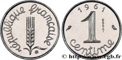 Essai-piéfort acier de 1 centime Épi 1961 Paris GEM.4 EP