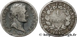 1 franc Napoléon Ier tête laurée, Empire français 1812 Marseille F.205/51 VF 
