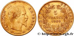 5 francs or Napoléon III, tête nue, grand module 1860 Paris F.501/10