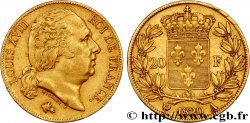 20 francs or Louis XVIII, tête nue 1820 Paris F.519/19 TTB 