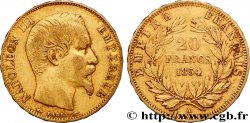 20 francs or Napoléon III, tête nue 1854 Paris F.531/2