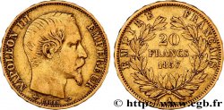 20 francs or Napoléon III, tête nue 1857 Paris F.531/12