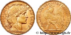 20 francs or Coq, Dieu protège la France 1905 Paris F.534/10