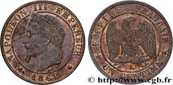 Un centime Napoléon III, tête laurée 1862 Paris F.103/4