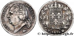 1 franc Louis XVIII 1824 Marseille F.206/64