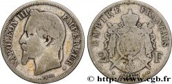 2 francs Napoléon III, tête laurée 1867 Strasbourg F.263/6
