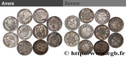 Lot de dix écus de 5 francs n.d.  F.-/