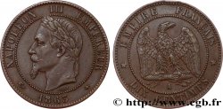 Dix centimes Napoléon III, tête laurée 1863 Paris F.134/8