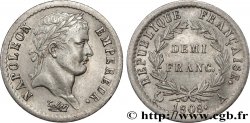 Demi-franc Napoléon Ier tête laurée, République française 1808 Paris F.177/2