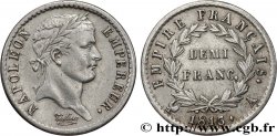 Demi-franc Napoléon Ier tête laurée, Empire français 1813 Paris F.178/49