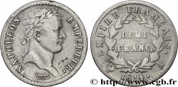 Demi-franc Napoléon Ier tête laurée, Empire français 1814 Paris F.178/63