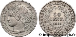 50 centimes Cérès, IIe République 1851 Paris F.184/5