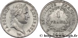 1 franc Napoléon Ier tête laurée, République française 1808 Strasbourg F.204/4