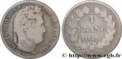 1 franc Louis-Philippe, couronne de chêne 1840 Paris F.210/73