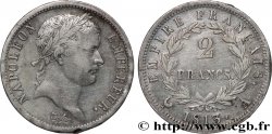 2 francs Napoléon Ier tête laurée, Empire français 1813 Paris F.255/52