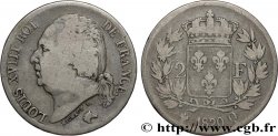 2 francs Louis XVIII 1820 Perpignan F.257/31