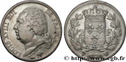 2 francs Louis XVIII 1824 Lille F.257/62