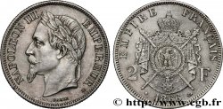 2 francs Napoléon III, tête laurée  1866 Strasbourg F.263/3