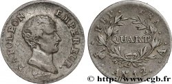Quart (de franc) Napoléon Empereur, Calendrier révolutionnaire 1804 Paris F.158/1