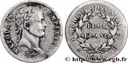 Demi-franc Napoléon Ier tête laurée, Empire français 1811 La Rochelle F.178/25