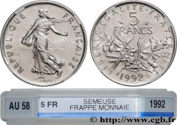 5 francs Semeuse, nickel 1992 Pessac F.341/25