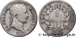 1 franc Napoléon Ier tête laurée, Empire français 1809 Lille F.205/11