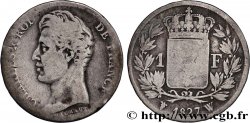 1 franc Charles X, matrice du revers à quatre feuilles 1827 Lille F.207A/3