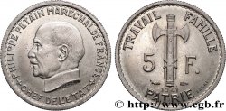 Essai cupro-nickel de 5 francs Pétain, type III 1941 Paris GEM.142 53