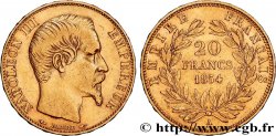 20 francs or Napoléon III, tête nue 1854 Paris F.531/2 TTB 