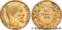 20 francs or Napoléon III, tête nue 1859 Strasbourg F.531/16