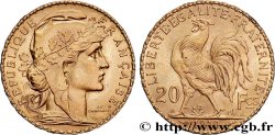 20 francs or Coq, Liberté Égalité Fraternité 1910 Paris F.535/4 EBC+ 