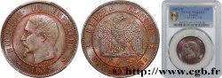 Dix centimes Napoléon III, tête nue 1853 Lille F.133/10 SPL64 PCGS