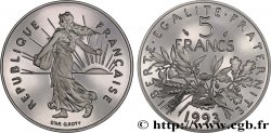 5 francs Semeuse, nickel, Belle Épreuve 1993 Pessac F.341/27 var.