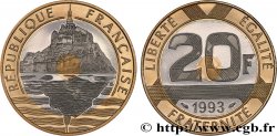 20 francs Mont Saint-Michel, Belle Épreuve 1993 Pessac F.403/7 var.