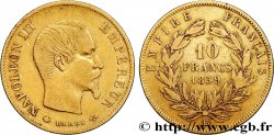 10 francs or Napoléon III, tête nue 1859 Strasbourg F.506/8