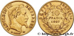 10 francs or Napoléon III, tête laurée 1867 Paris F.507A/15