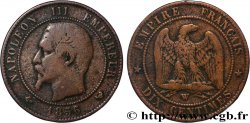 Dix centimes Napoléon III, tête nue, contremarqué “PEARS’ SOAP” 1856 Lille F.133/40 var.