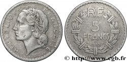 5 francs Lavrillier, aluminium 1952  F.339/22