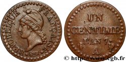 Un centime Dupré, grand 7, 53/49 1799 Paris F.100/17