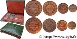 Boîte contenant huit essais, refonte des monnaies de cuivre n.d.  VG.2915 a