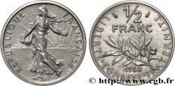 Piéfort Nickel de 1/2 franc Semeuse 1980 Pessac GEM.91 P1