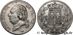 5 francs Louis XVIII, tête nue 1820 Paris F.309/49
