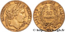 20 francs or Cérès 1850 Paris F.529/3